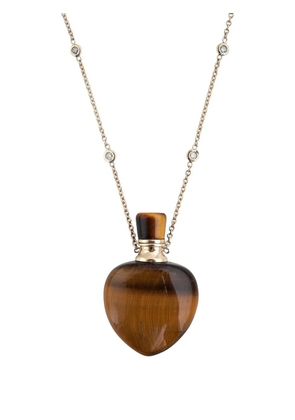 Jacquie Aiche 18K yellow gold Tigers Eye Potion Bottle necklace