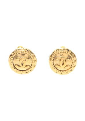 CHANEL Pre-Owned 1986-1988s Cocomark earrings - Gold