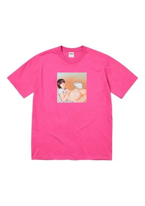 Supreme mouse-graphic T-shirt - Pink