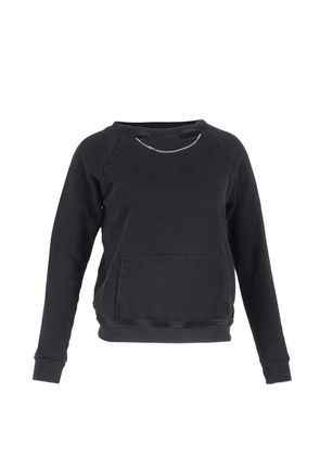 Saint Laurent Pre-Owned chain-detail sweatshirt - Black