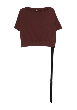 Rick Owens DRKSHDW organic cotton cropped top - Red