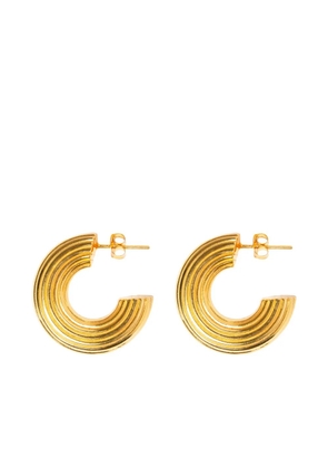 Nassimoto textured hoops earrings - Gold