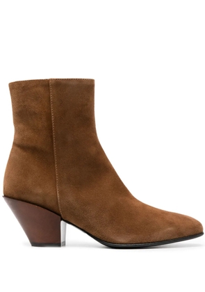 Roberto Festa 80mm ankle suede boots - Brown