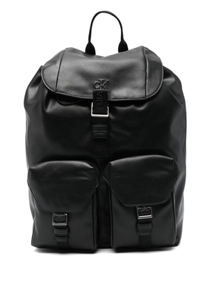 Calvin Klein flap-pocket backpack - Black