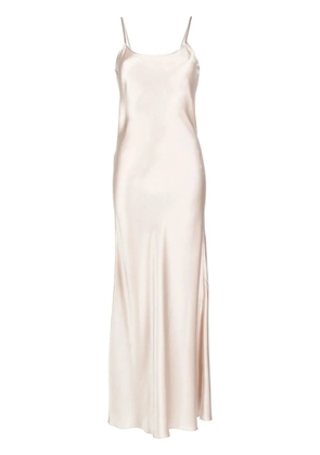 VOZ liquid silk slip dress - Neutrals