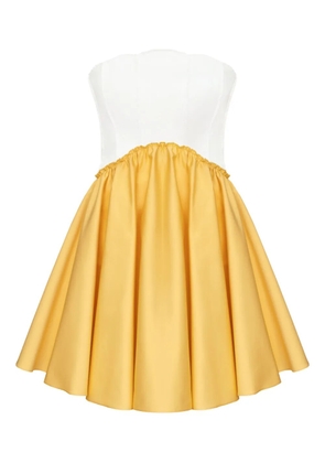 POST MERIDIEM pleated mini dress - Yellow