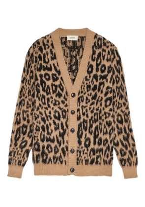 A Paper Kid leopard print cardigan - Neutrals