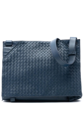 Bottega Veneta Pre-Owned 2012-2025 Nappa Intrecciato Flap crossbody bag - Blue