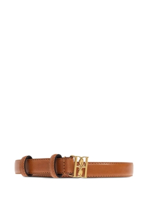 By Malene Birger logo-buckle leather belt - Brown