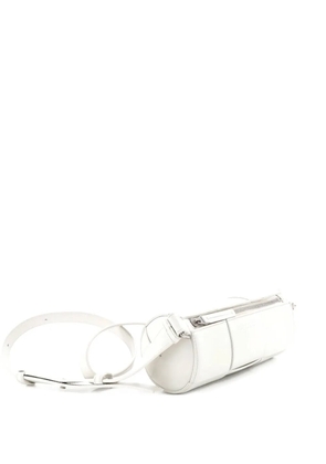 Bottega Veneta Pre-Owned Canette Maxi Intrecciato Leather Small crossbody bag - White