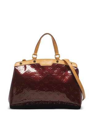 Louis Vuitton Pre-Owned medium Brea fauviste-monogram patent-leather tote bag - Red
