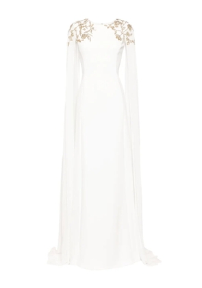 Saiid Kobeisy embellished-crepe kaftan dress - White