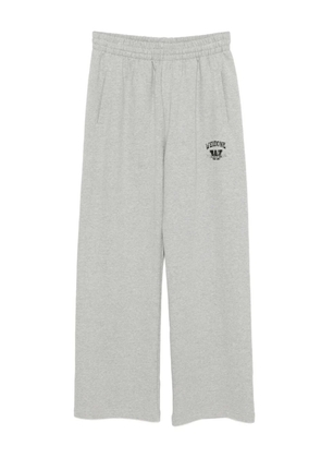 We11done logo-print trousers - Grey