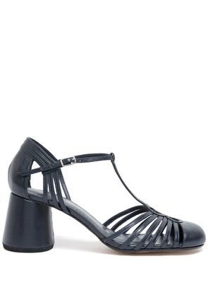 Sarah Chofakian 50mm Chamonix leather pumps - Blue
