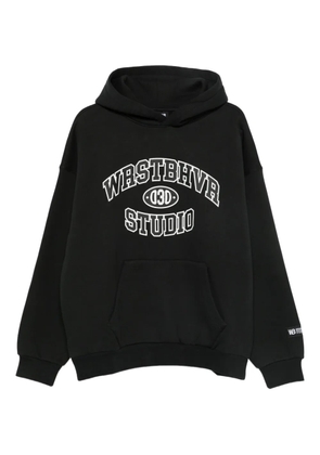 WRSTBHVR logo-print hoodie - Black