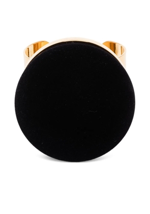 Moschino logo-engraved cuff bracelet - Gold