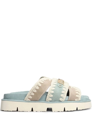 Mou Bio suede sandals - Blue