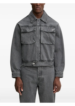 Filling Pieces logo-detail shirt jacket - Grey