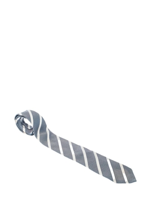 BOSS striped silk tie - Blue