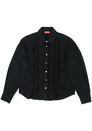 Versace Pre-Owned 2000s shirred shirt - Black