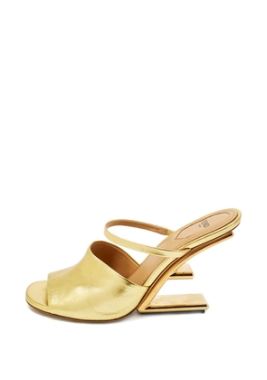Fendi Pre-Owned Fendi First leather open-toe sandals - Gold