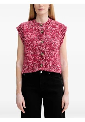 Marc O'Polo button knitted waistcoat - Red