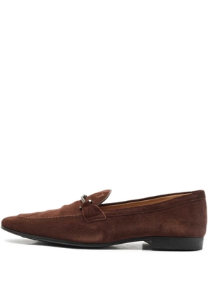 Tod's Vintage suede penny loafers - Brown