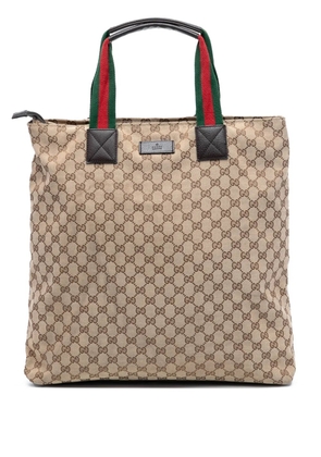 Gucci Pre-Owned 2016-2025 GG Canvas Web tote bag - Brown
