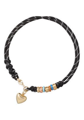 Roxanne Assoulin Happy Cord heart necklace - Black