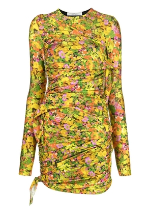 Philosophy Di Lorenzo Serafini all-over floral-print mini dress - Yellow