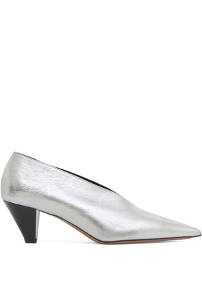 Mansur Gavriel Kiki pointed-toe pumps - Silver