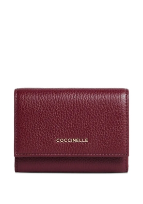 Coccinelle flap metallic mini bag - Red