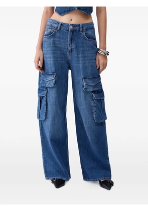 LIU JO cargo-pocket straight-leg jeans - Blue