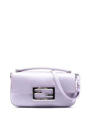 Fendi Pre-Owned 2010-2025 Satin Baguette Phone Pouch satchel - Purple
