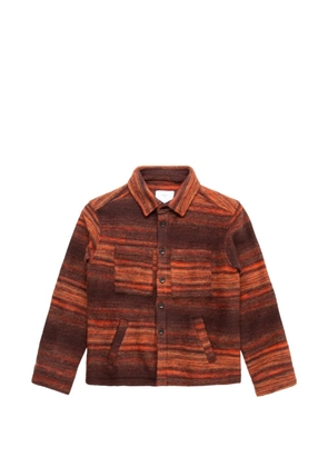 PERCIVAL Missisipi jacquard shirt jacket - Brown