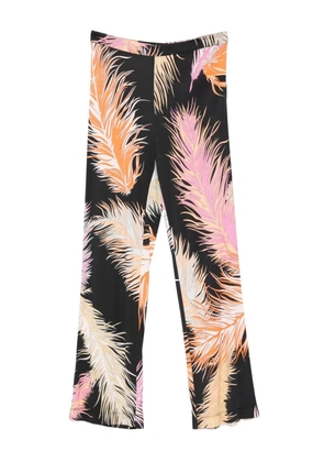 PUCCI Pre-Owned 2000s feather-print trousers - Black