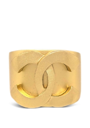CHANEL Pre-Owned 2001 logo ring - Gold