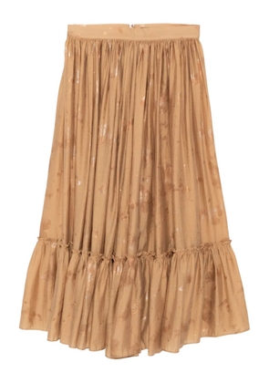 BLAKLACE Butterfly skirt - Brown