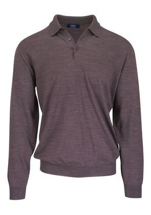 Fedeli collared polo shirt - Brown