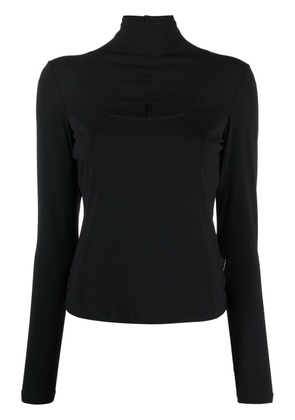 Versace Pre-Owned 2000s cut-out long-sleeve top - Black