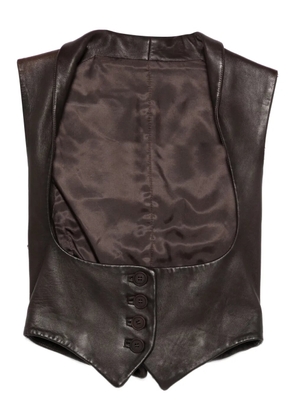 Romeo Gigli Pre-Owned 1990s buttoned vest - Brown