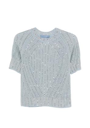 Ermanno Scervino openwork T-shirt - Blue