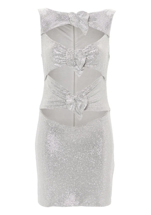 Giuseppe Di Morabito rhinestone-embellished mini dress - Silver