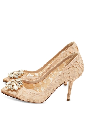 Dolce & Gabbana Pre-Owned crystal-embellishment pumps - Neutrals