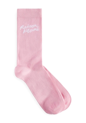 Maison Kitsuné logo socks - Pink