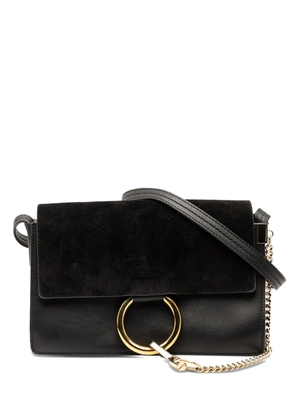 Chloé Pre-Owned 2020 Small Suede and Calfskin Faye crossbody bag - Black