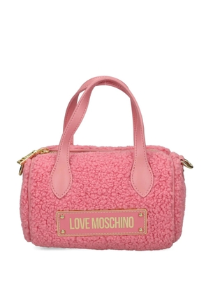 Love Moschino top-handle logo tote bag - Pink