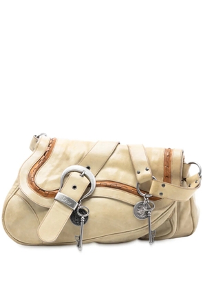 Christian Dior Pre-Owned 2006 Calfskin Gaucho Double Saddle shoulder bag - Brown