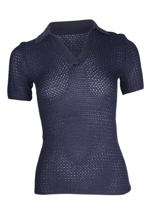 Dion Lee basket-weave top - Blue