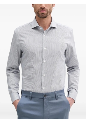 BOSS pinstripe long-sleeve shirt - Blue